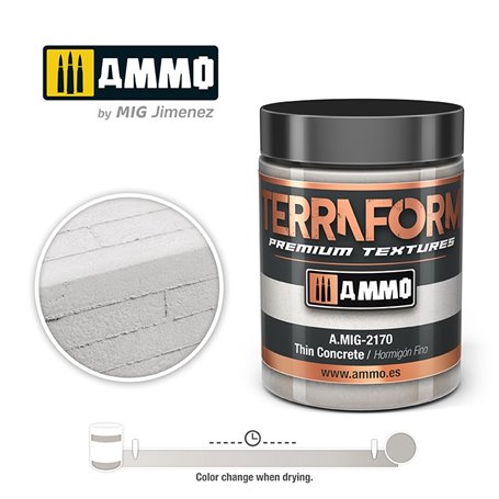 Ammo of MIG 2170 TERRAFORM - Thin Concrete - 100ml