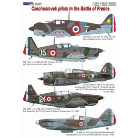 AML 1:48 Kalkomania CZECHOSLOVAK PILOTS IN BATTLE OF FRANCE