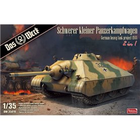 Das Werk DW35019 Schwerer kleiner Panzerkampfwagen German heavy tank project 1944 2 in 1