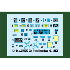 Hobby Boss 85525 M1070 Gun truck