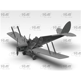 ICM 1:32 DH.82A Tiger Moth W/BOMBS - WWII BRITISH TRAINING AIRCRAFT