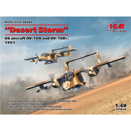 ICM 48302 'Desert Storm'. US aircraft OV-10A and OV-10D+ 1991