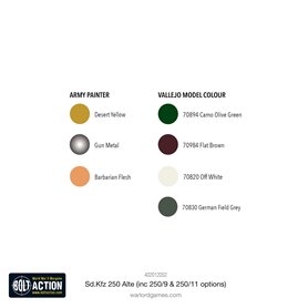 Bolt Action Pojazd pancerny Sd.Kfz.250 (Alte) / Sd.Kfz.250/1 / Sd.Kfz.250/9 / Sd.Kfz.250/11