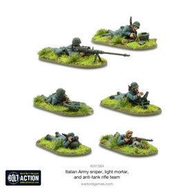 Bolt Action ITALIAN ARMY SNIPER, LIGHT MORTAR AND ANTI-TANK RIFLE TEAM
