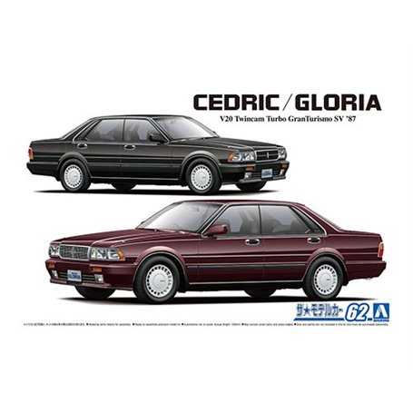 Aoshima 06110 1/24 MC62 Nissan Y31 Cedric/Gloria V20 Twincam Turbo GranTurismo SV '87