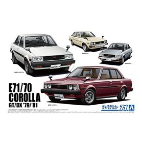 Aoshima 06129 1/24 MC#71 Toyota E71/70 Corolla Sedan GT/DX '79/'81