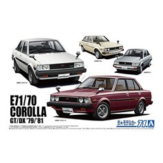 Aoshima 1:24 Toyota E71/70 Corolla Sedan GT/DX 1979/1981