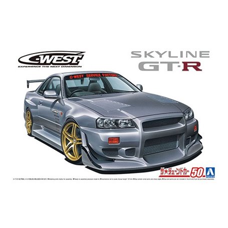 Aoshima 06149 1/24 TC50 C-West BNR34 Skyline GT-R '02 (Nissan)