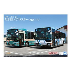 Aoshima 06185 1/80 WORKING VEHICLE6 Mitsubishi Fuso MP38 Aero Star (Seibu Bus)