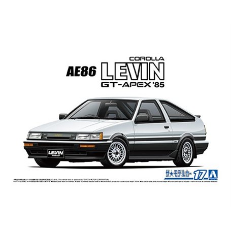 Aoshima 06192 1/24 MC17 Toyota AE86 Corolla Levin GT-Apex '85