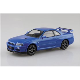 Aoshima 06250 1/32 SNAP KIT11-A Nissan R34 Skyline GT-R (Bayside Blue)