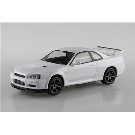 Aoshima 1:32 Nissan R34 Skyline GT-R - WHITE - THE SNAP KIT