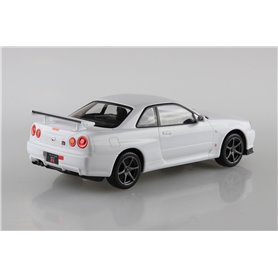 Aoshima 1:32 Nissan R34 Skyline GT-R - WHITE - THE SNAP KIT
