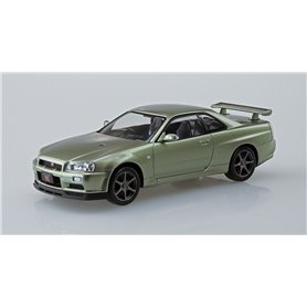 Aoshima 1:32 Nissan R34 Skyline GT-R Nur - MILLENIUM JADE - THE SNAP KIT