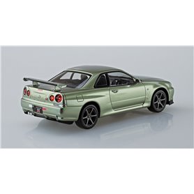 Aoshima 1:32 Nissan R34 Skyline GT-R Nur - MILLENIUM JADE - THE SNAP KIT