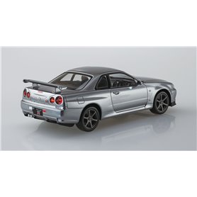 Aoshima 06254 1/32 SNAP KIT#11-E Nissan R34 Skyline GT-R Nur (Sparkling Silver)