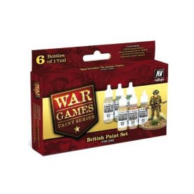 Vallejo War Games British Paint Set