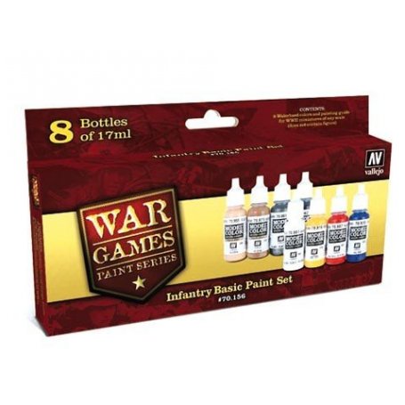 Vallejo War Games Infantry Basic Paint Set