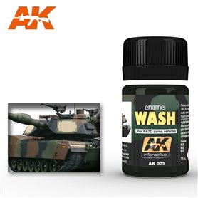 AK Interactive AK-075 WASH Nato Tanks / 35ml 