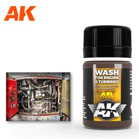 AK Interactive AK2033 WASH Aircraft Engine - 35ml