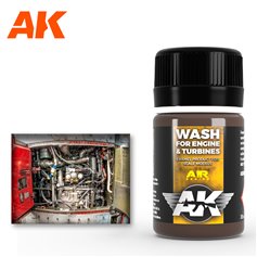 AK Interactive AK-2033 WASH Aircraft Engine / 35ml 