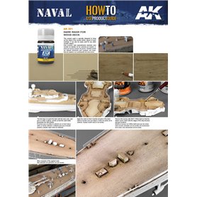 AK Interactive AK-301 Dark Wash For Wood Decks