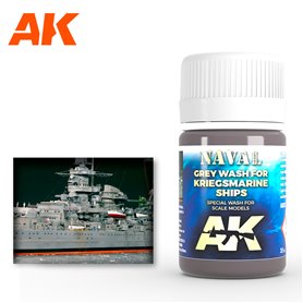 AK Interactive AK-303 Grey Wash For Kriegsmarine Ships 