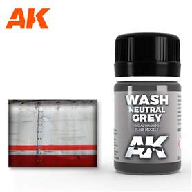 AK Interactive AK-677 WASH Neutral Dark Grey / 35ml 