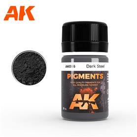 AK Interactive AK086 PIGMENTS Dark Steel - 35ml