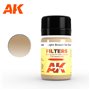 AK Interactive AK-065 FILTER Light Brown for Desert Yellow / Africa Korps Filter / 35ml 