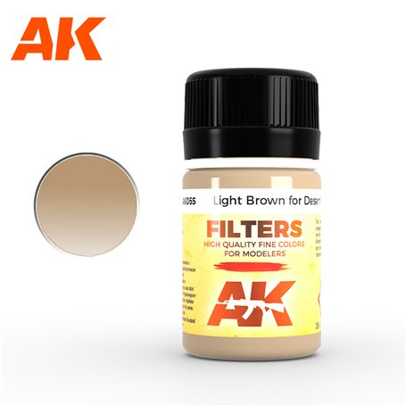 AK Interactive AK-065 FILTER Light Brown for Desert Yellow / Africa Korps Filter / 35ml 
