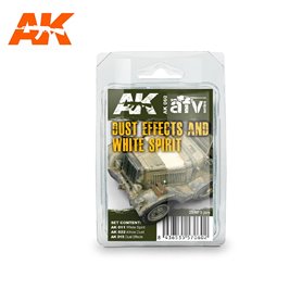 AK Interactive AK-060 Zestaw DUST EFFECTS AND WHITE SPIRIT