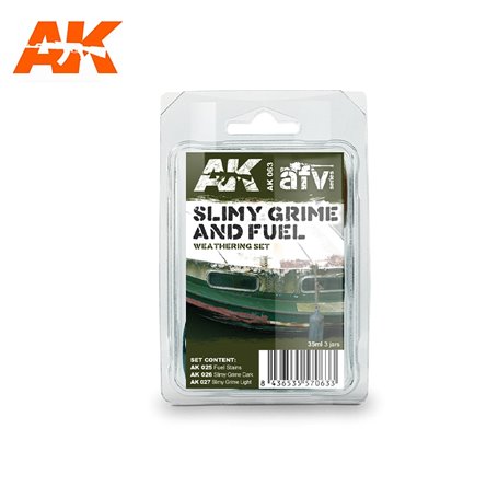 AK Interactive AK-063 Zestaw SLIMY GRIME AND FUEL