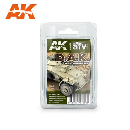 AK Interactive AK-068 Set AFRIKA KORPS WEATHERING 