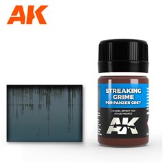AK Interactive AK-069 Streaking Grime for Panzer Grey / 35ml 