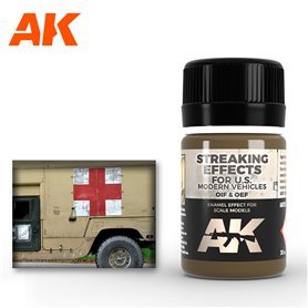 AK Interactive AK123 OIF & OEF - US Vehicles Streaking Effects - 35ml