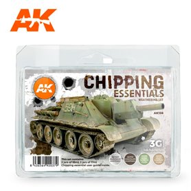 AK Interactive AK-138 Zestaw CHIPPING ESSENTIALS WEATHERING