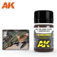 AK Interactive AK-2071 Brown and Green Camouflage / 35ml 
