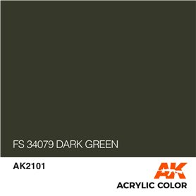 AK Interactive AK-2101 Dark Green / FS 34079 / 17ml 