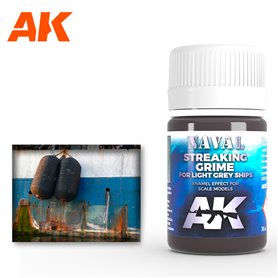 AK Interactive AK305 Streaking Grime for Light Grey Ships - 35ml