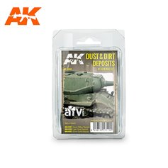 AK Interactive AK-4060 Set AFV SERIES / DUST AND DIRT DEPOSITS WEATHERING 