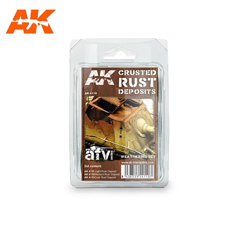 AK Interactive AK-4110 Set AFV SERIES / RUST DEPOSIT 