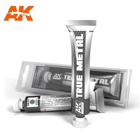 AK Interactive AK-457 METALLIC PAINTS True Metal Steel / 20ml 