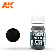 AK Interactive AK-471 XTREME Metal Black Base / 30ml 