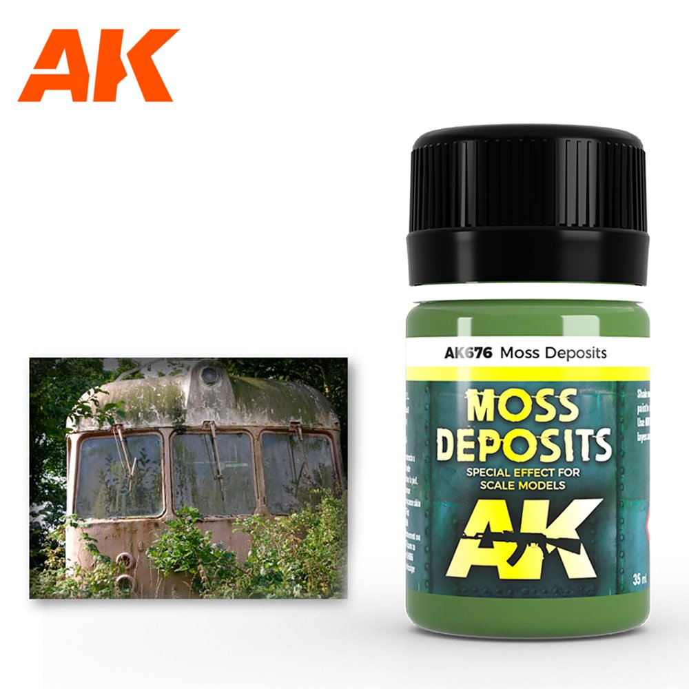 AK Interactive AK-676 Moss Deposit - AK Interactive AK-676 Moss Deposit -  Weathering 35ml - Weathering - AK Interactive - Paints - Sklep Modelarski  Agtom