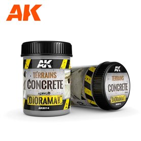AK Interactive AK8014 Tekstura akrylowa - Terrains Concrete - 250ml