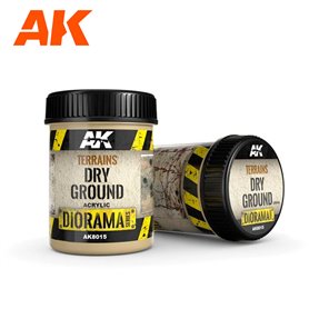 AK Interactive AK8015 Tekstura akrylowa - Terrains Dry Ground - 250ml