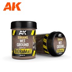 AK Interactive AK8016 Tekstura akrylowa - Terrains Wet Ground - 250ml