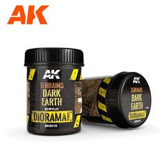 AK Interactive AK-8018 Terrains Dark Earth - 250ml (Acrylic)