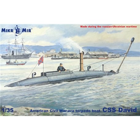 Mikromir 35-026 American War- era torpedo boat CSS David